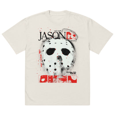 Friday the 13th Jason Oversized Faded T-Shirt