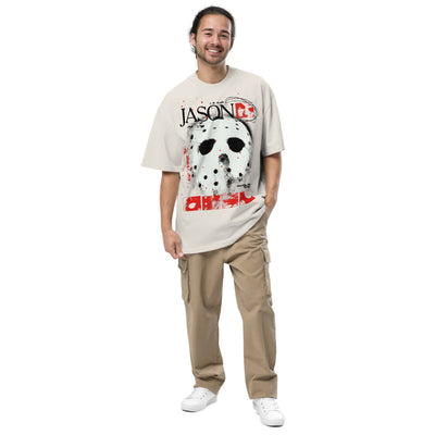 Friday the 13th Jason Oversized Faded T-Shirt