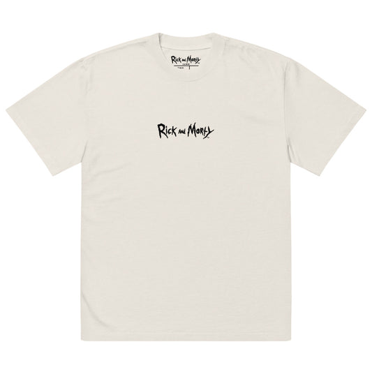 Rick and Morty Portal Fall Oversized Faded T-Shirt