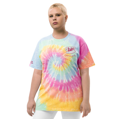 Gilmore Girls Luke's Diner Embroidered Oversized Tie-dye T-shirt