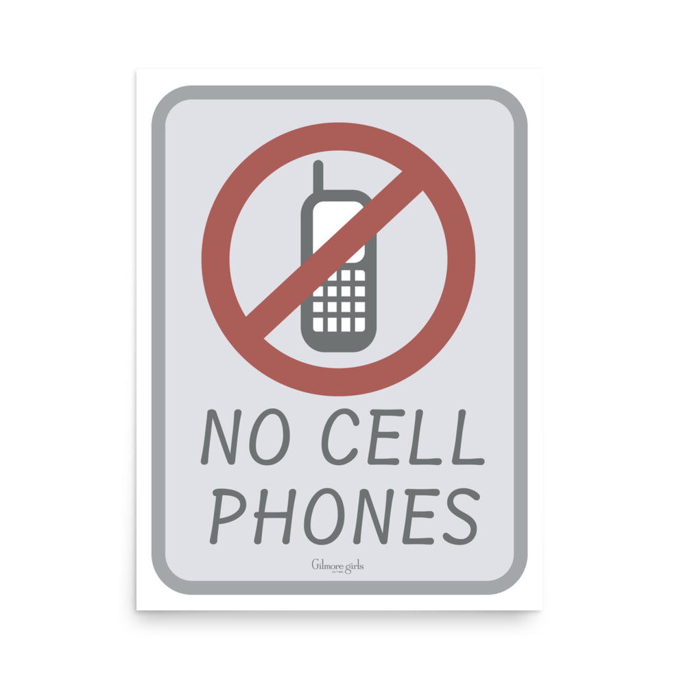 Gilmore Girls No Call Phones Poster