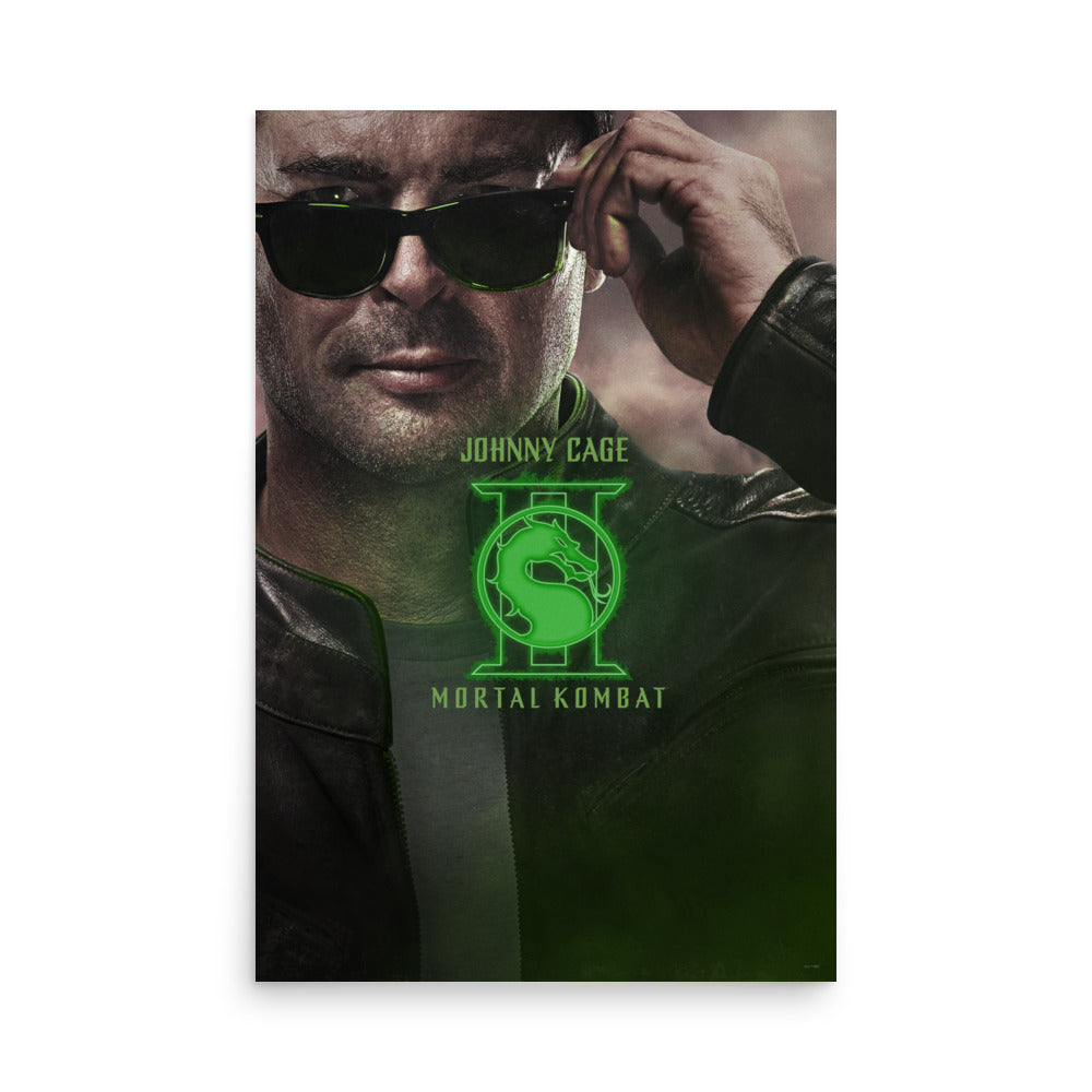 Mortal Kombat II Premium Poster Johnny Cage