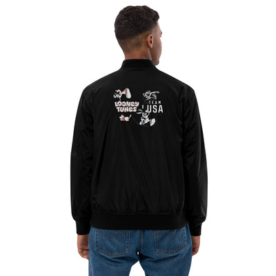 Looney Tunes x Team USA Embroidered Bomber Jacket