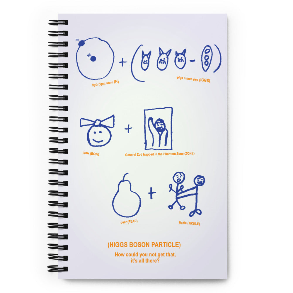 The Big Bang Theory Higgs Boson Particle Spiral Notebook