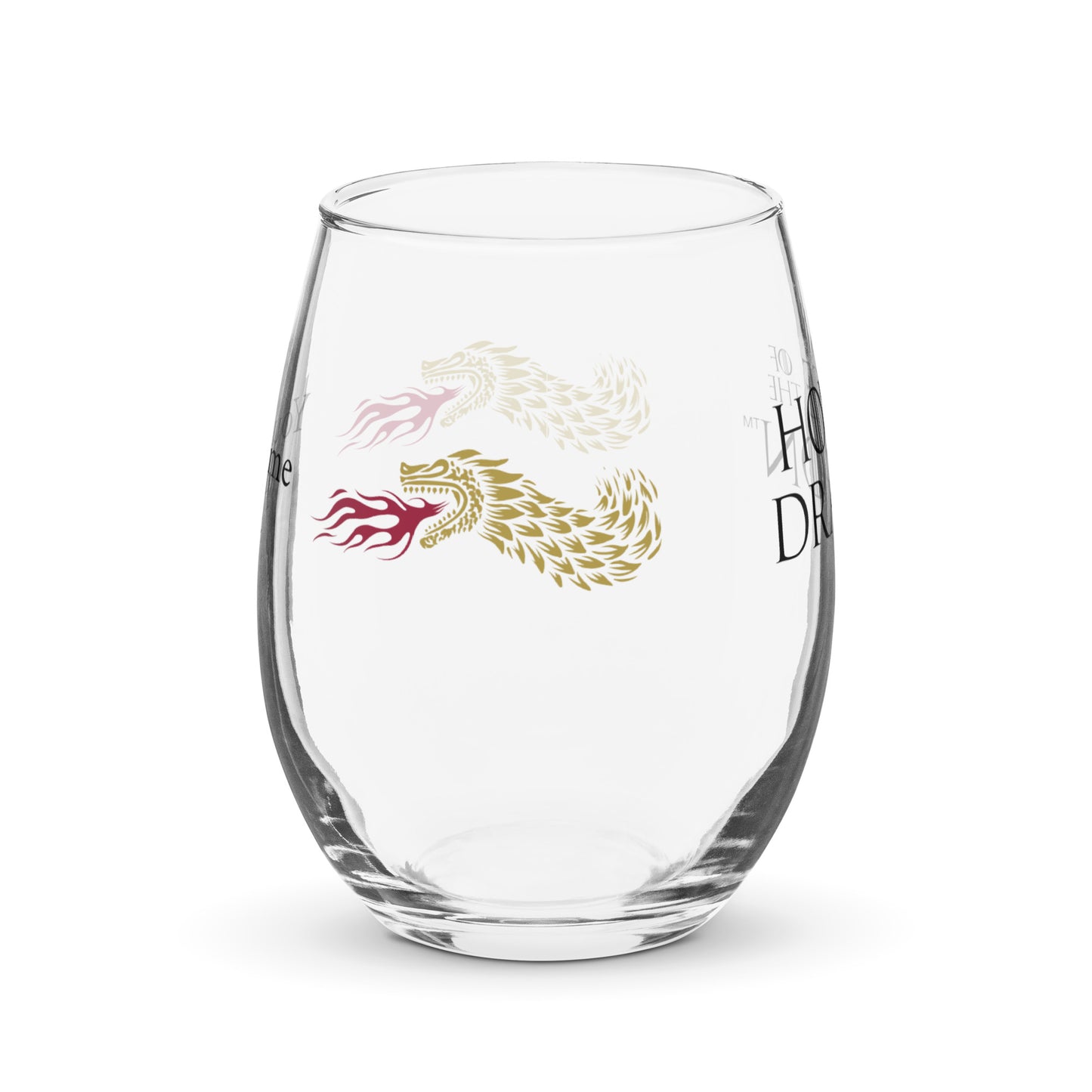 House of the Dragon Personalized Stemless Wine Glass