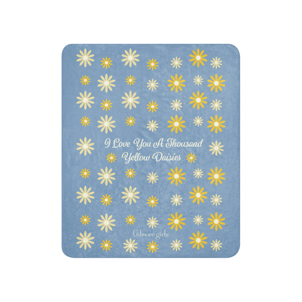 Gilmore Girls I Love You A Thousand Yellow Daisies Premium Sherpa Blanket