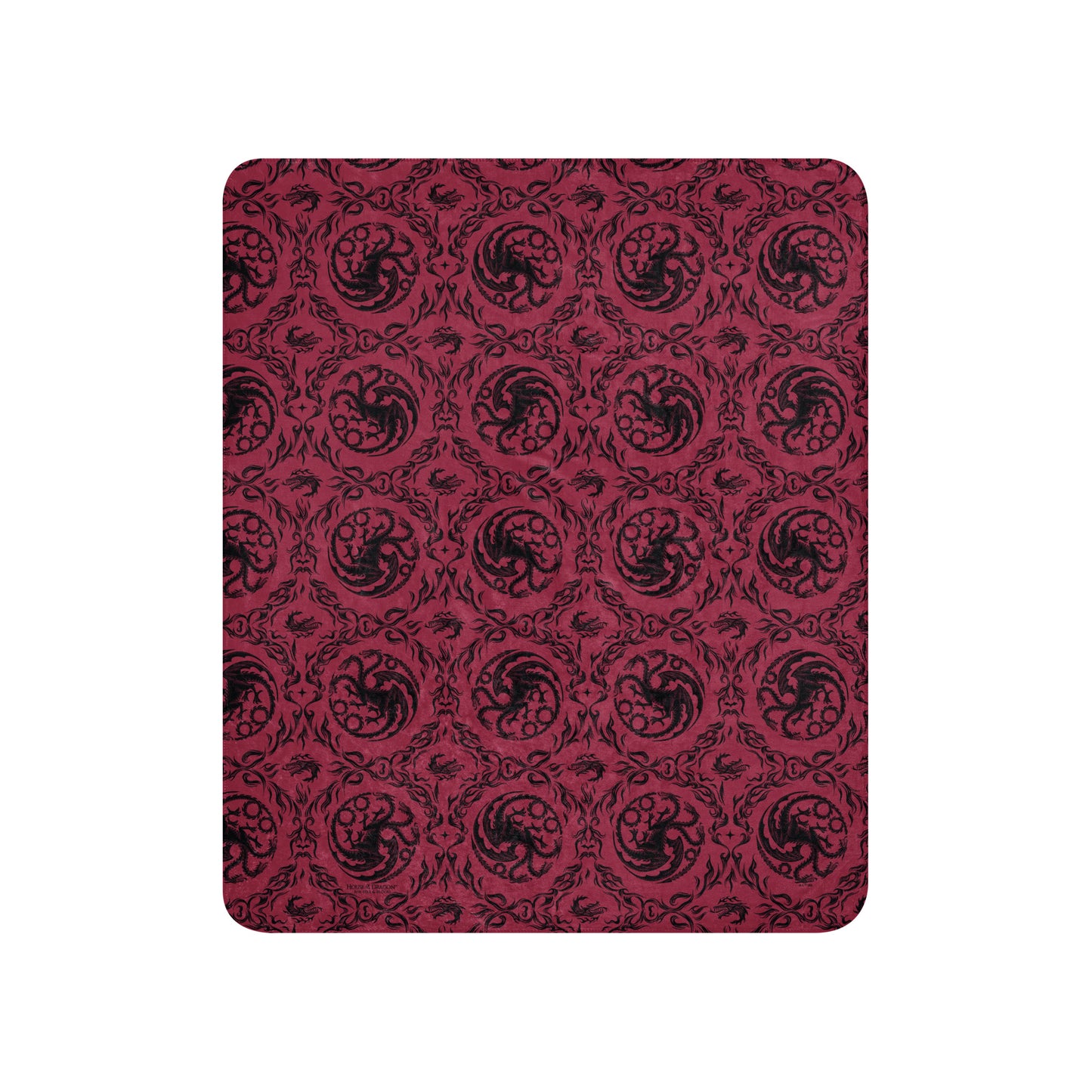 House of the Dragon Sherpa Blanket Sigil of House Targaryen