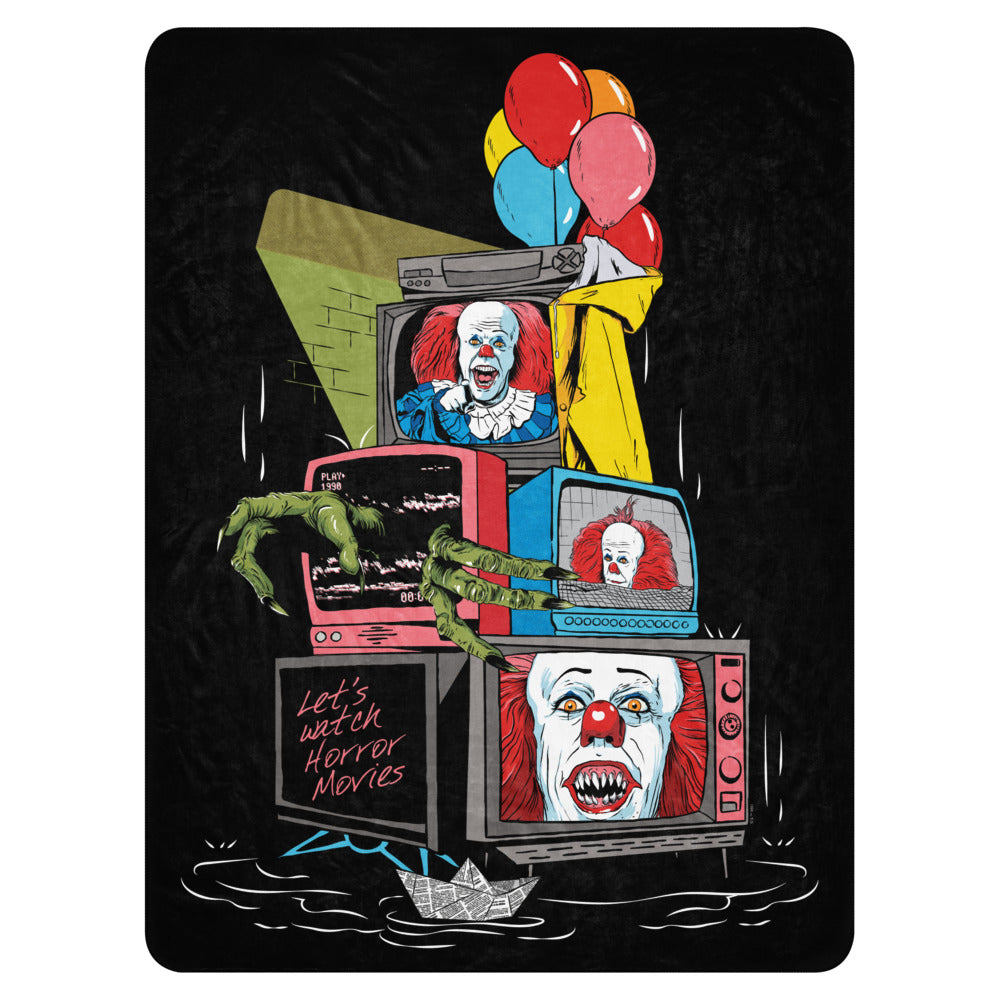 IT: The Movie Let's Watch Horror Movies Sherpa Blanket 60 in x 80 in