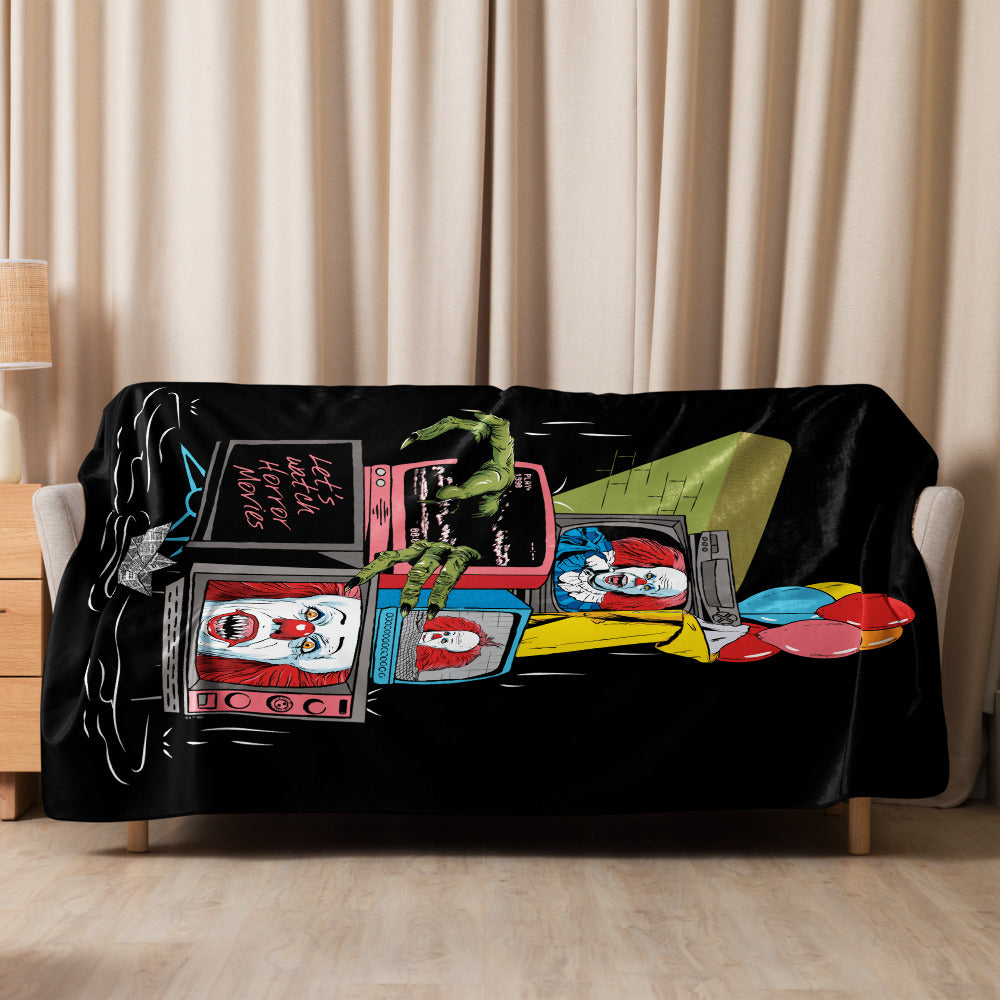 IT: The Movie Let's Watch Horror Movies Sherpa Blanket