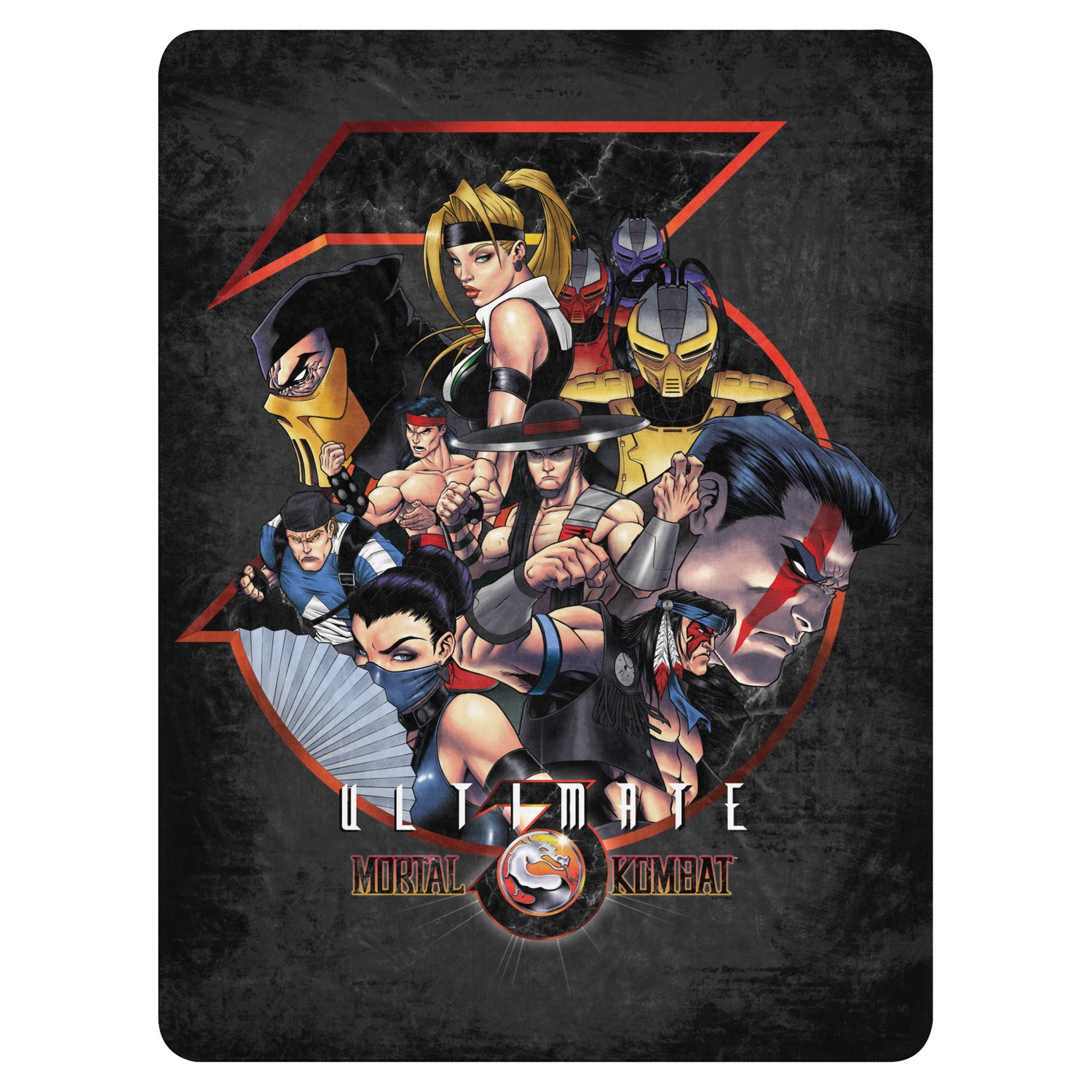 Mortal Kombat Klassic Ultimate MK3 Sherpa Blanket