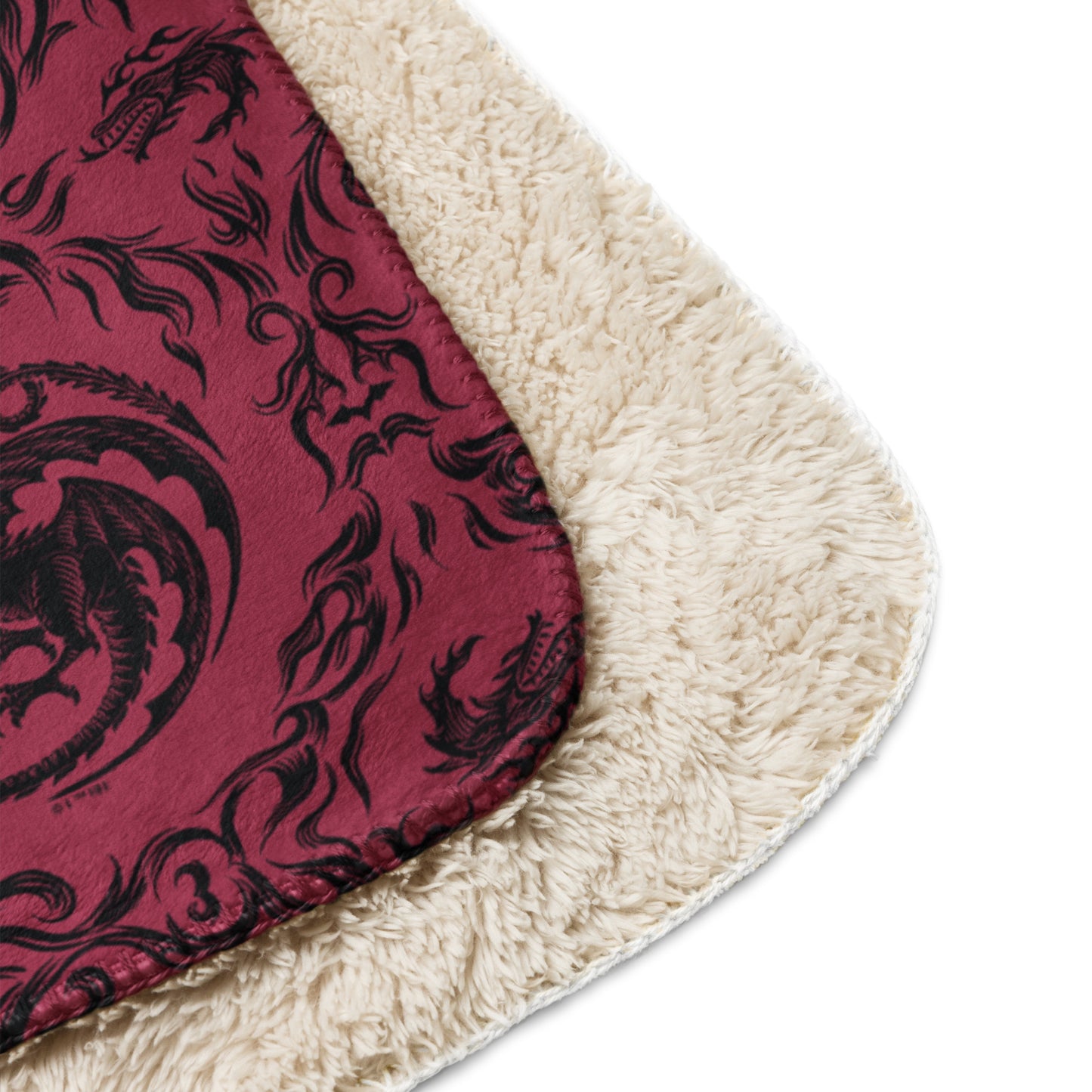 House of the Dragon Sherpa Blanket Sigil of House Targaryen