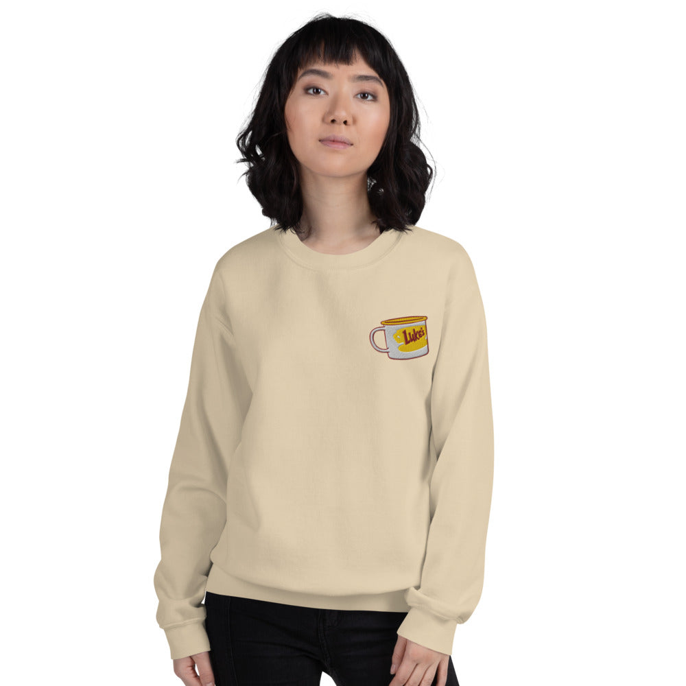 Gilmore Girls Luke's Diner Embroidered Crewneck Sweatshirt