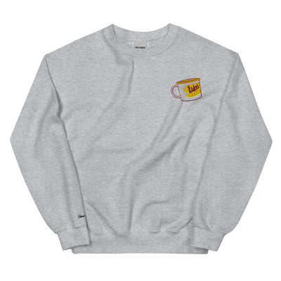 Gilmore Girls Luke's Diner Embroidered Crewneck Sweatshirt Sport Grey