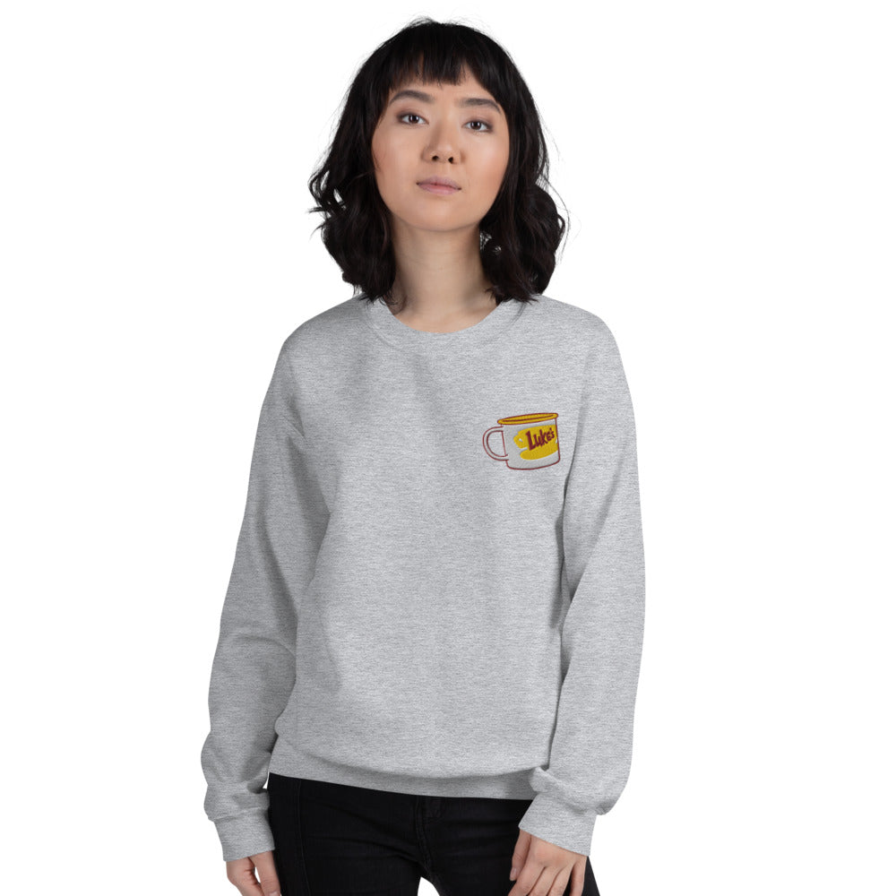 Gilmore Girls Luke's Diner Embroidered Crewneck Sweatshirt
