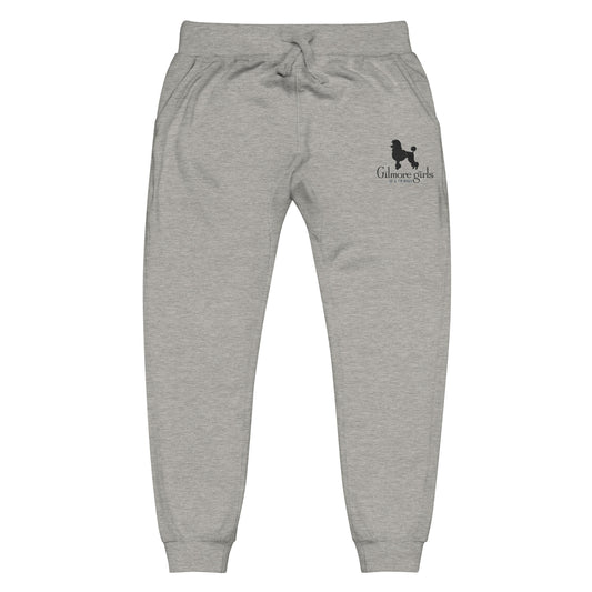 Gilmore girls embroidered sweatpants oy with the poodles already - carbon grey