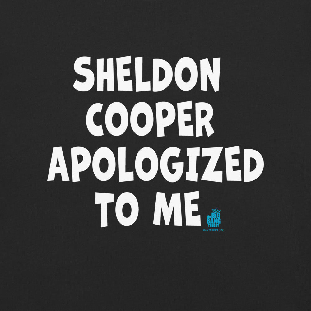 The Big Bang Theory Sheldon Cooper Apologized Comfort Colors T-shirt