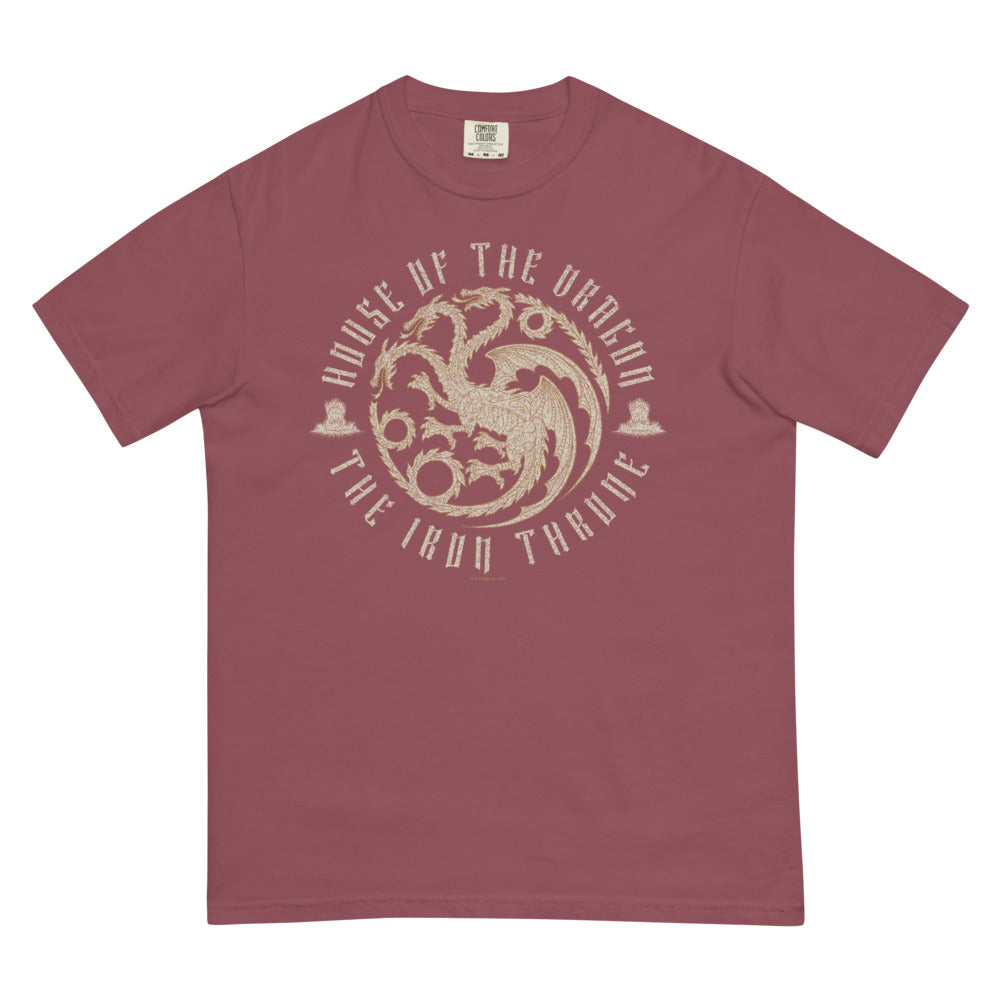 House of the Dragon The Iron Throne Targaryen Sigil Comfort Colors T-shirt