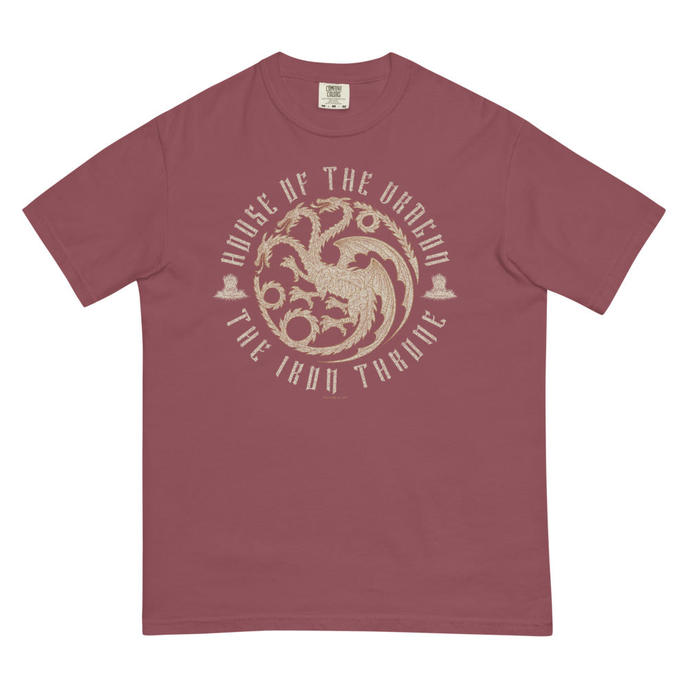 House of the Dragon The Iron Throne Targaryen Sigil Comfort Colors T-shirt