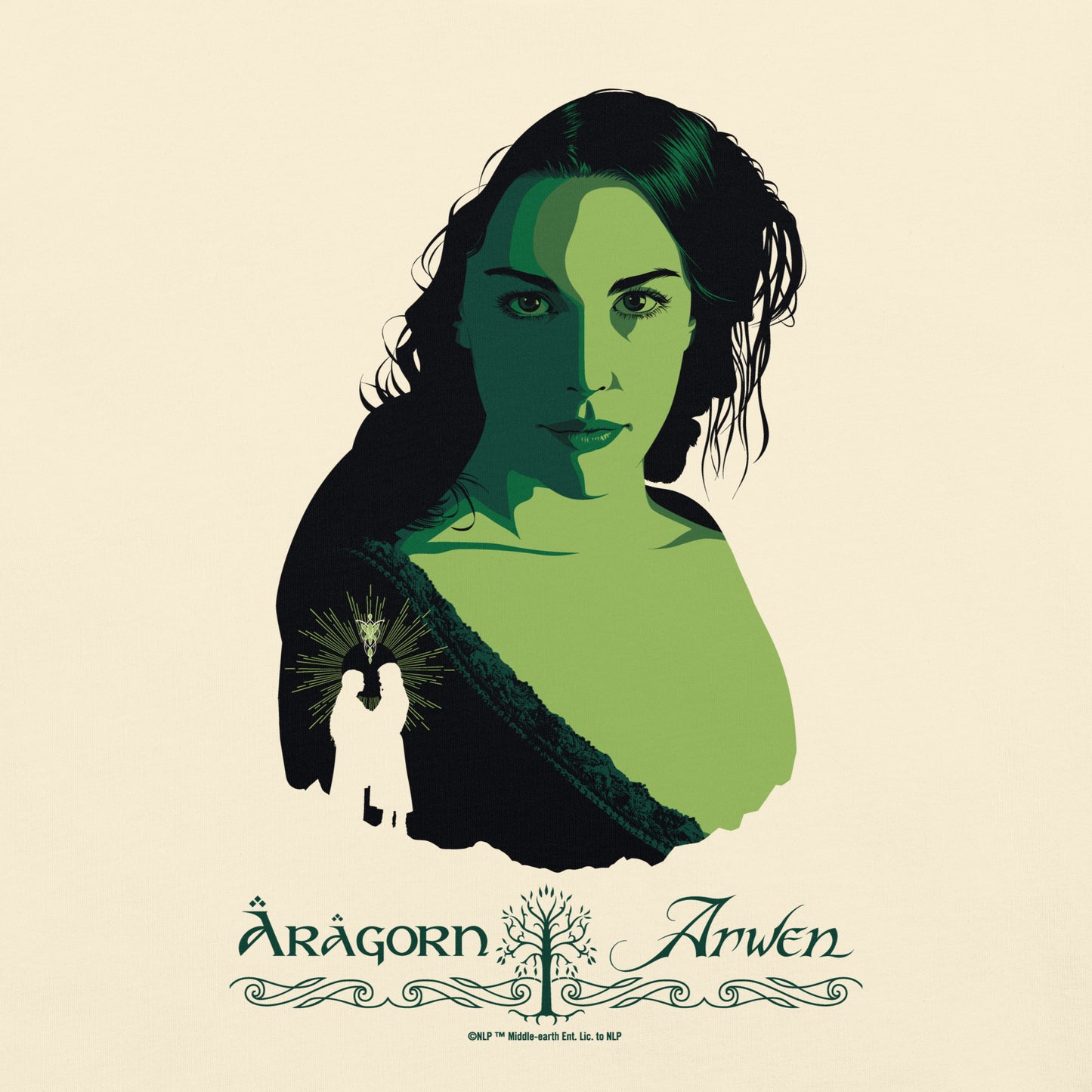 The Lord of the Rings ™ Comfort Colors T-shirt, ARAGORN ™ & ARWEN ™
