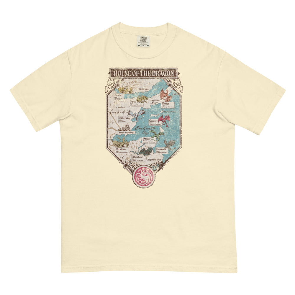 Exclusive House of the Dragon Map Comfort Colors T-shirt