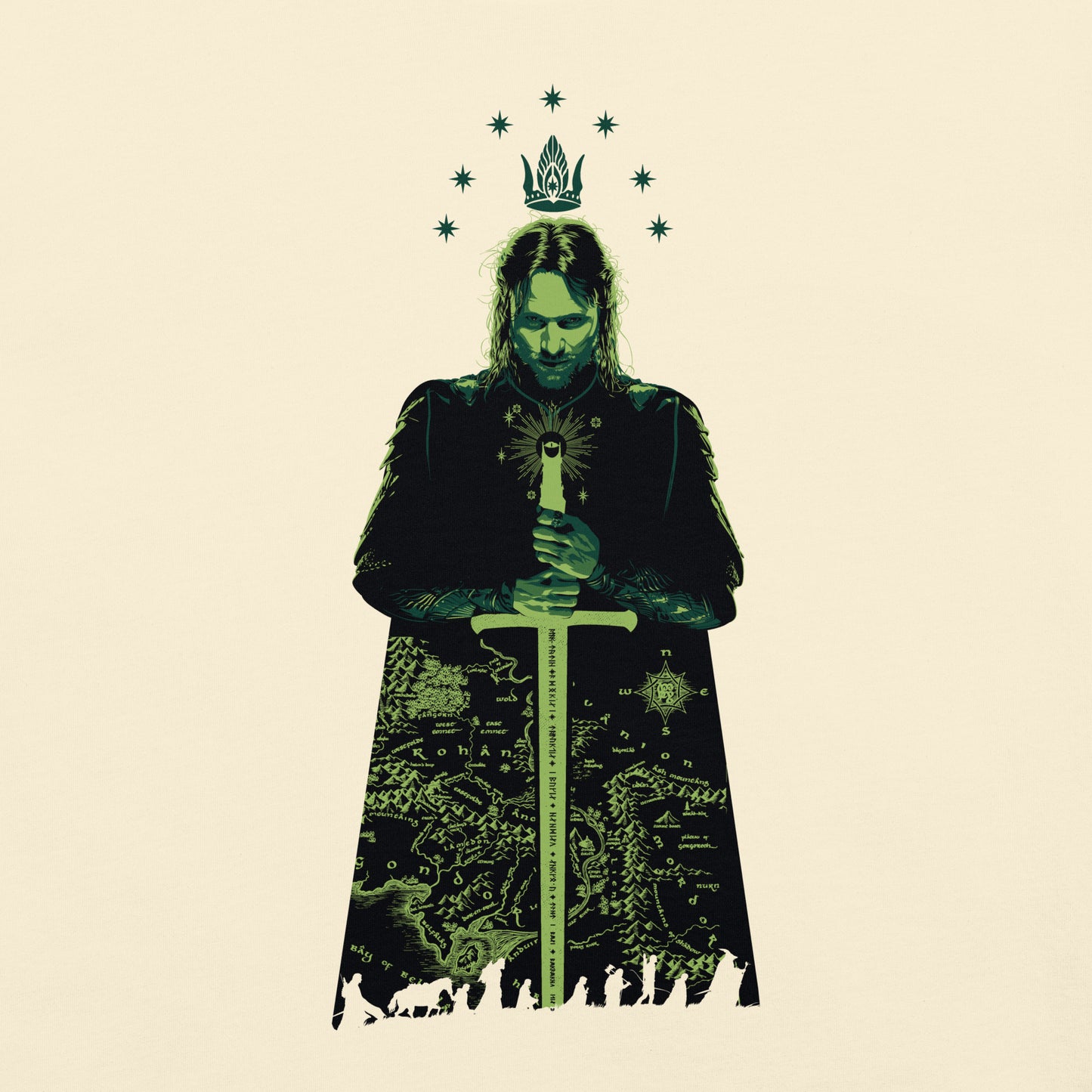 The Lord of the Rings ™ Comfort Colors T-shirt, ARAGORN ™ & ARWEN ™