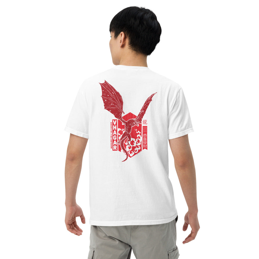 Exclusive House of the Dragon Year of the Dragon Vhagar Embroidered Comfort Colors T-shirt