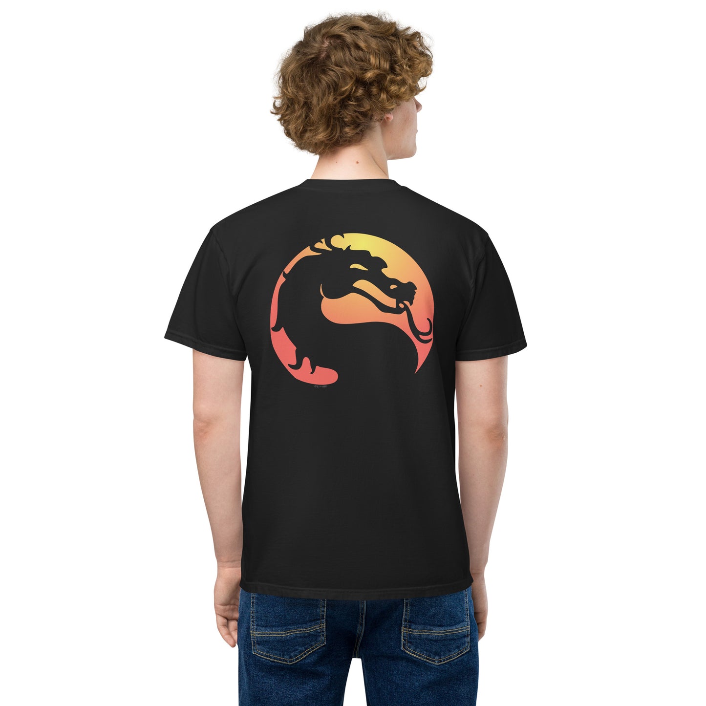Mortal Kombat Klassic Comfort Colors Pocket T-shirt Logo
