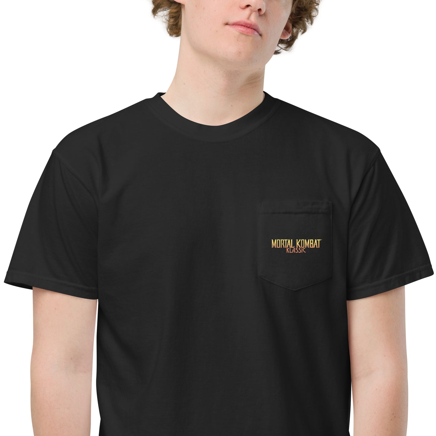 Mortal Kombat Klassic Comfort Colors Pocket T-shirt Logo