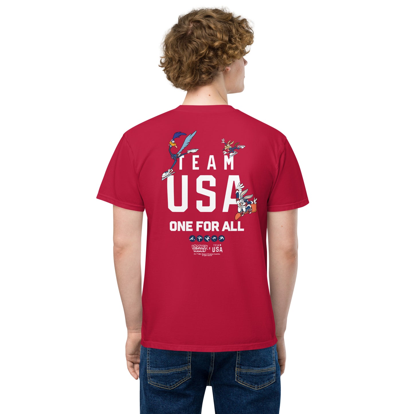 Looney Tunes x Team USA Comfort Colors Pocket T-shirt One for All