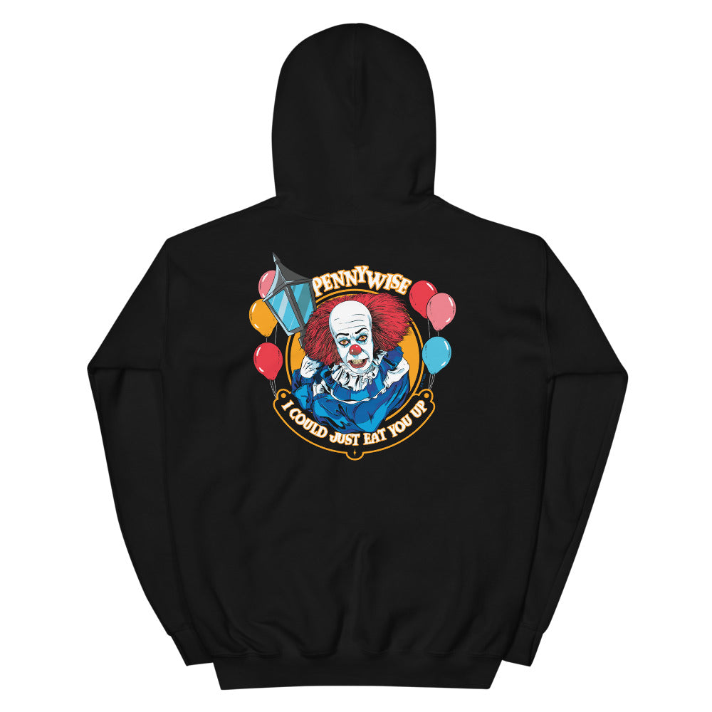 IT: The Movie Eat You Up Embroidered Hoodie Black