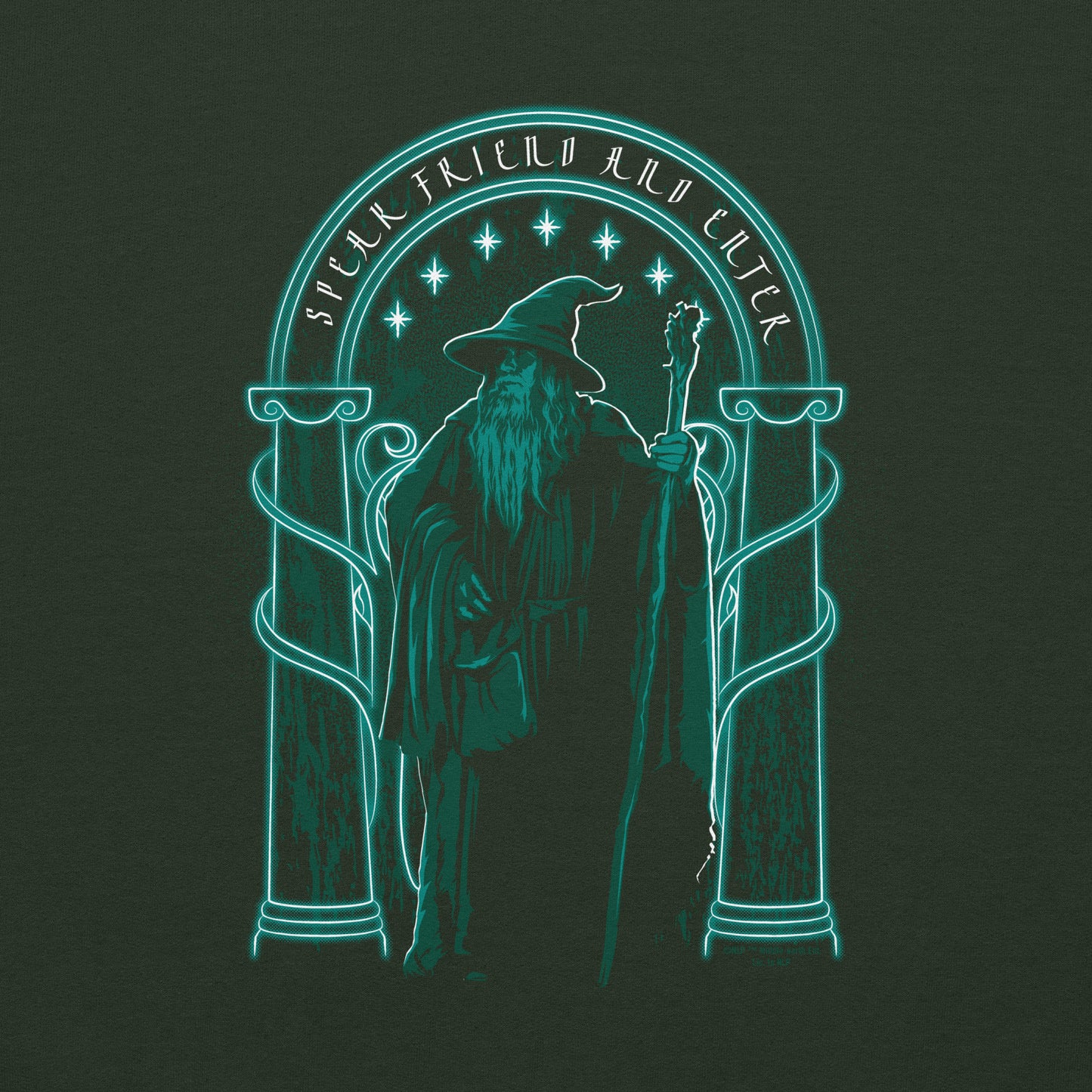 The Lord of the Rings ™ Embroidered Hoodie, Speak Friend and Enter