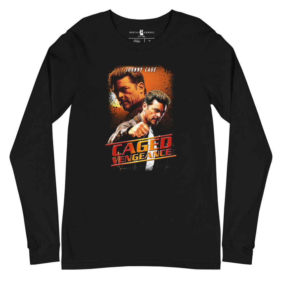 Mortal Kombat 2 Caged Vengeance Long Sleeve T-Shirt Black