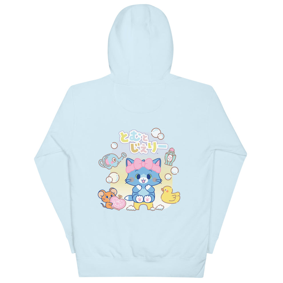 Tom and Jerry Gokko Bathtime Hoodie Sky Blue