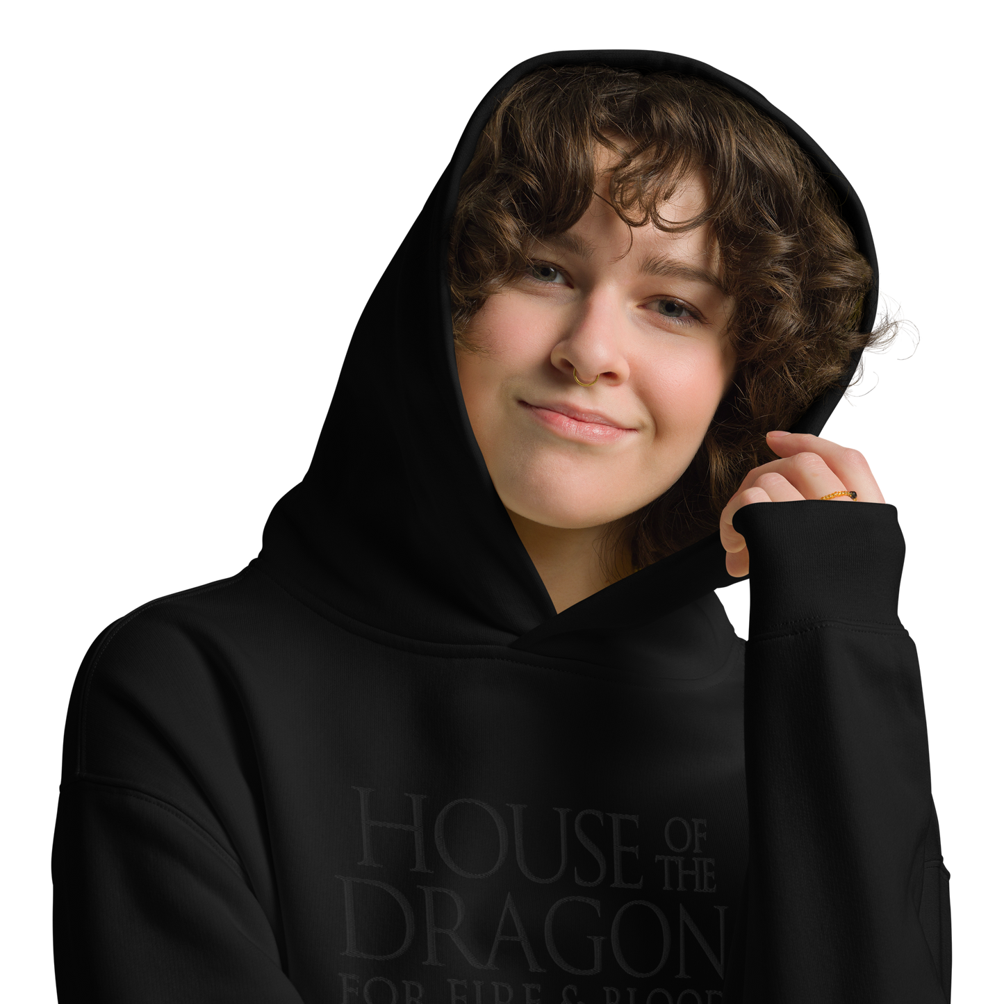 House of the Dragon Embroidered Hoodie Hero Villain