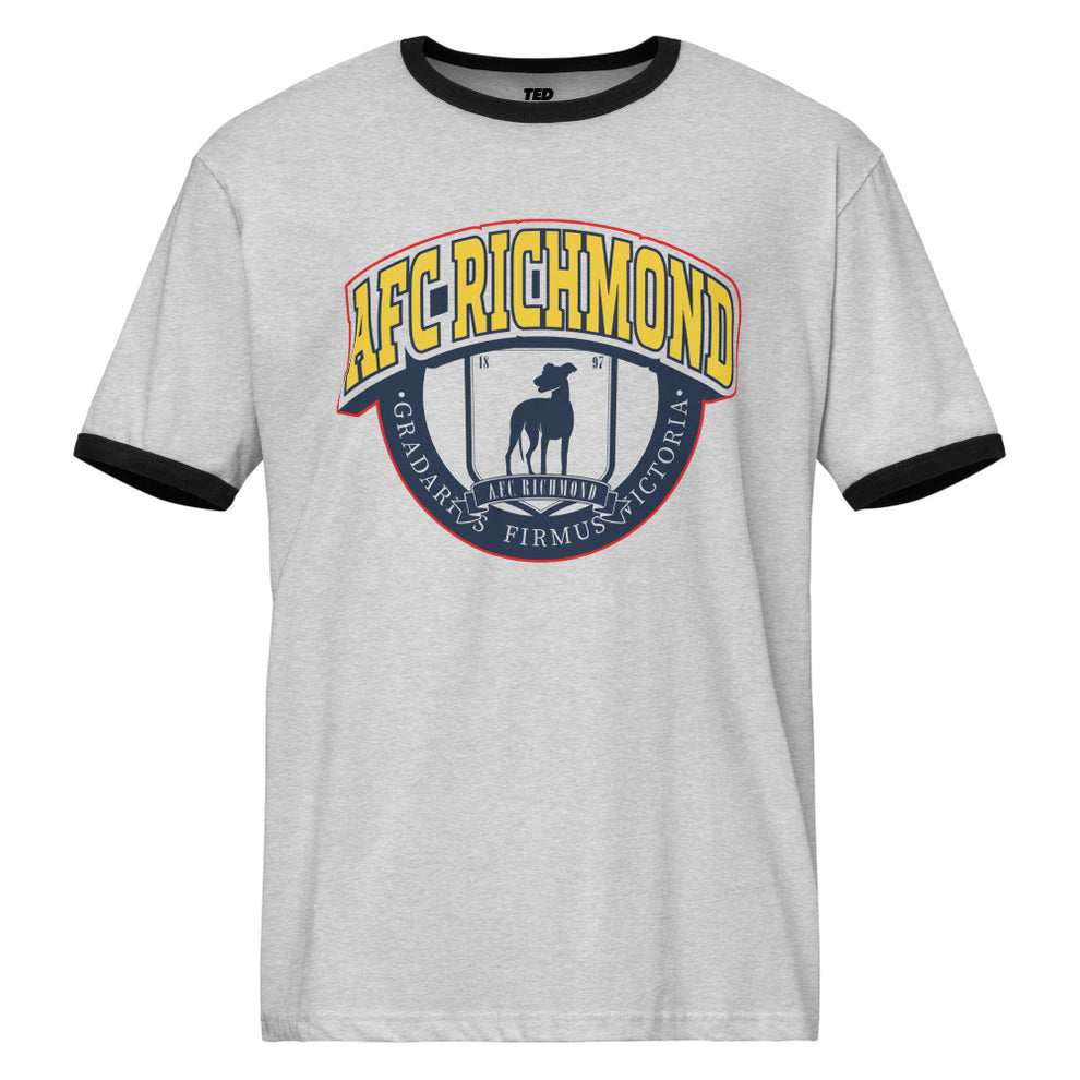 Ted Lasso AFC Richmond Ringer T-Shirt Heather Gray / Black