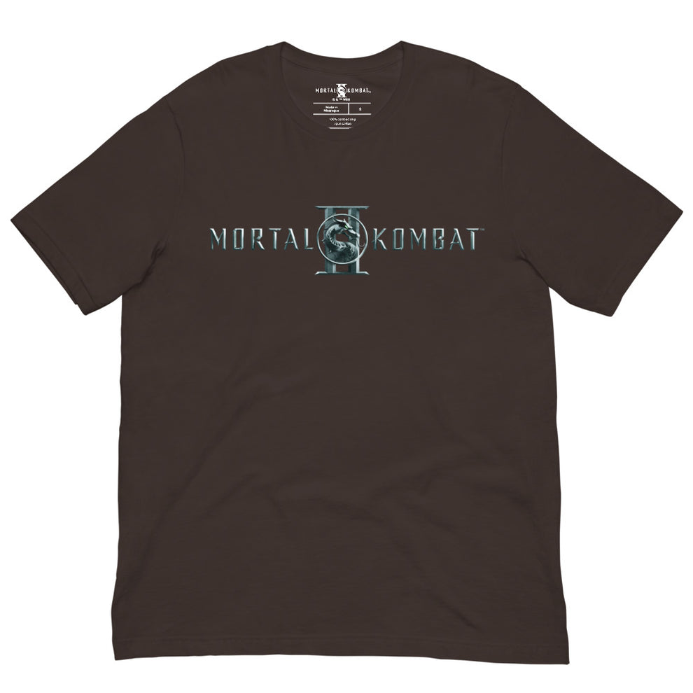 Mortal Kombat II Logo T-Shirt Brown