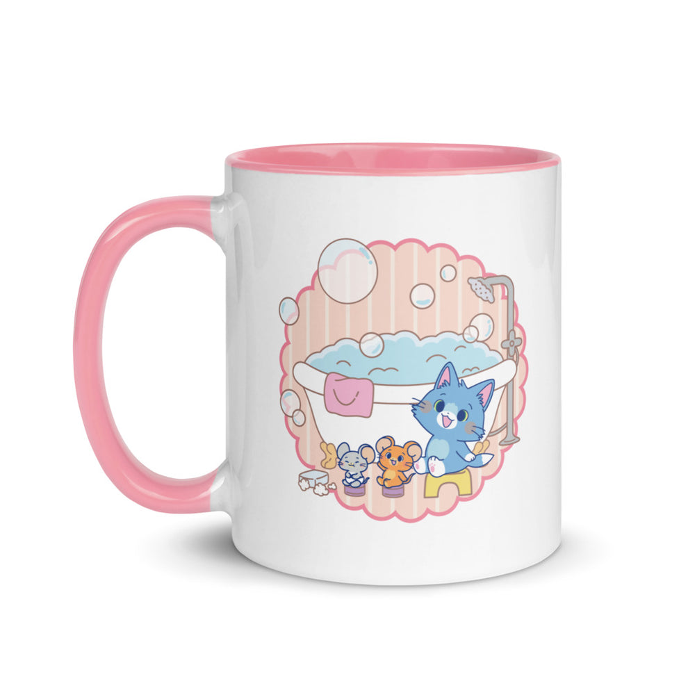 Tom & Jerry Gokko Bubble Bath Two-Tone Mug 11 oz