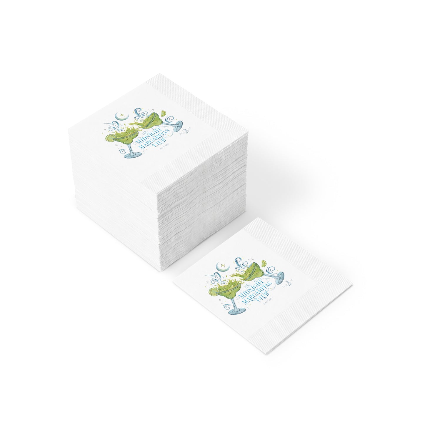 Practical Magic 2 Coined Napkins Midnight Margaritas Club