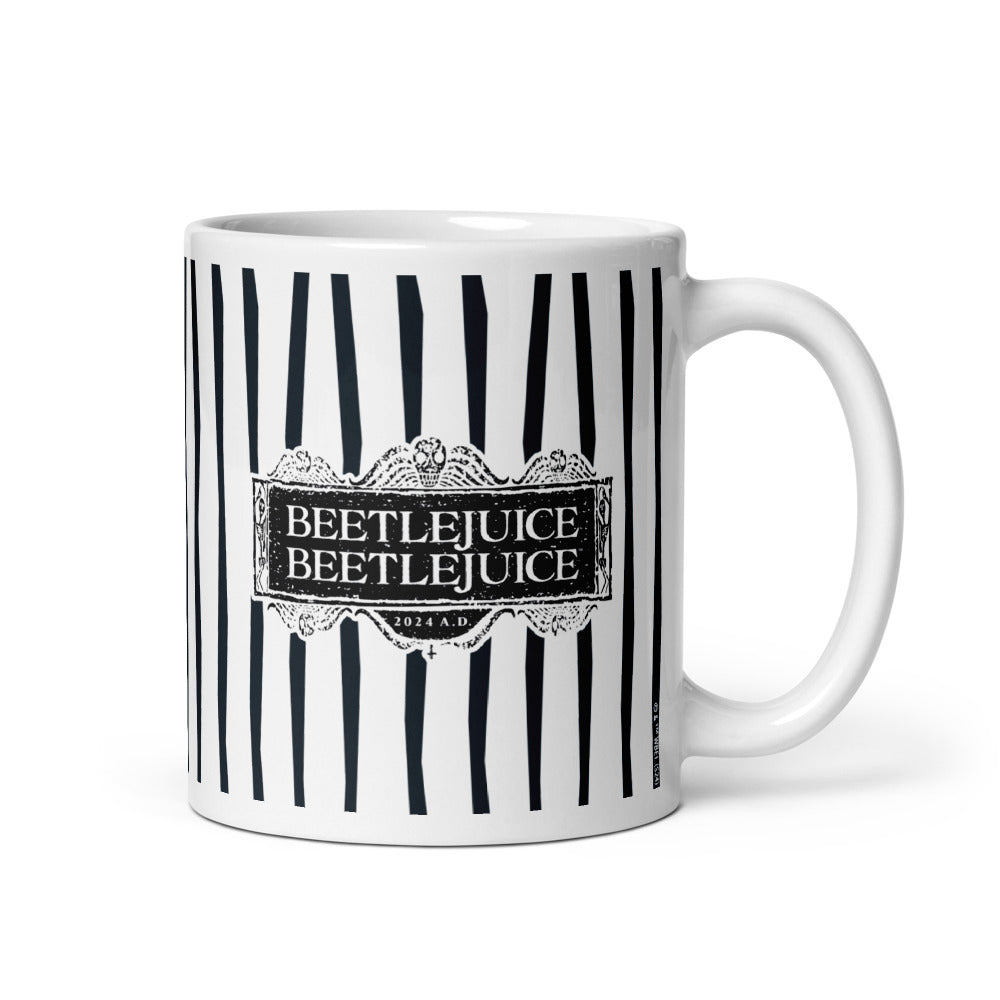 Beetlejuice Beetlejuice Ghost House Striped Mug