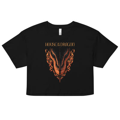 House of the Dragon Wreathed Flames Women's Crop Top