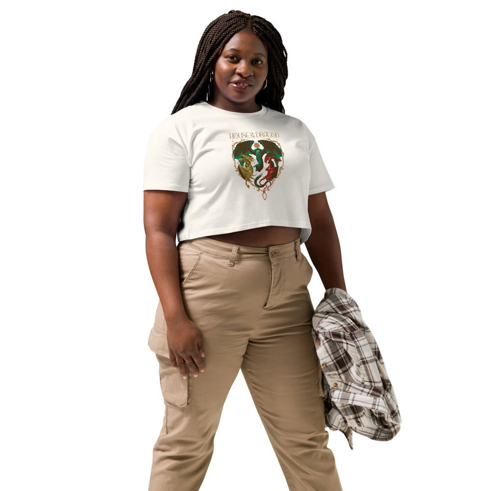 House of the Dragon Syrax, Caraxes and Vhagar Women's Crop Top