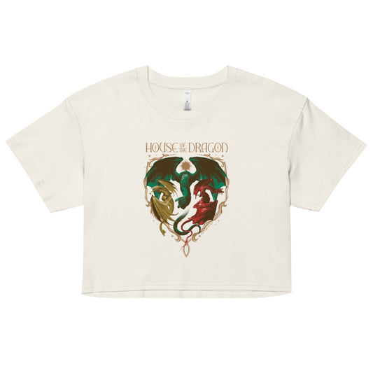 House of the Dragon Syrax, Caraxes and Vhagar Women's Crop Top