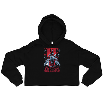 IT: The Movie Your Every Fear Cropped Hoodie