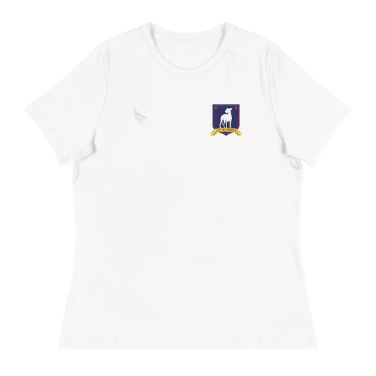 Ted lasso women's short sleeve t-shirt a.f.c. richmond crest - white