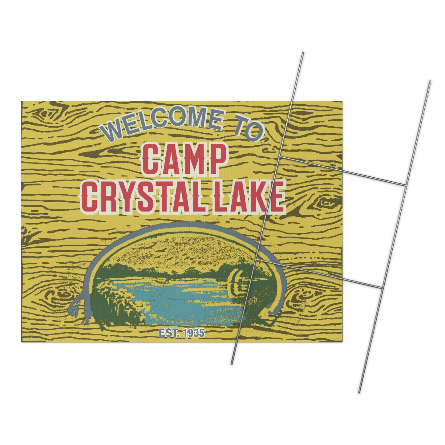 Friday the 13th Yard Sign Welcome to Camp Crystal Lake