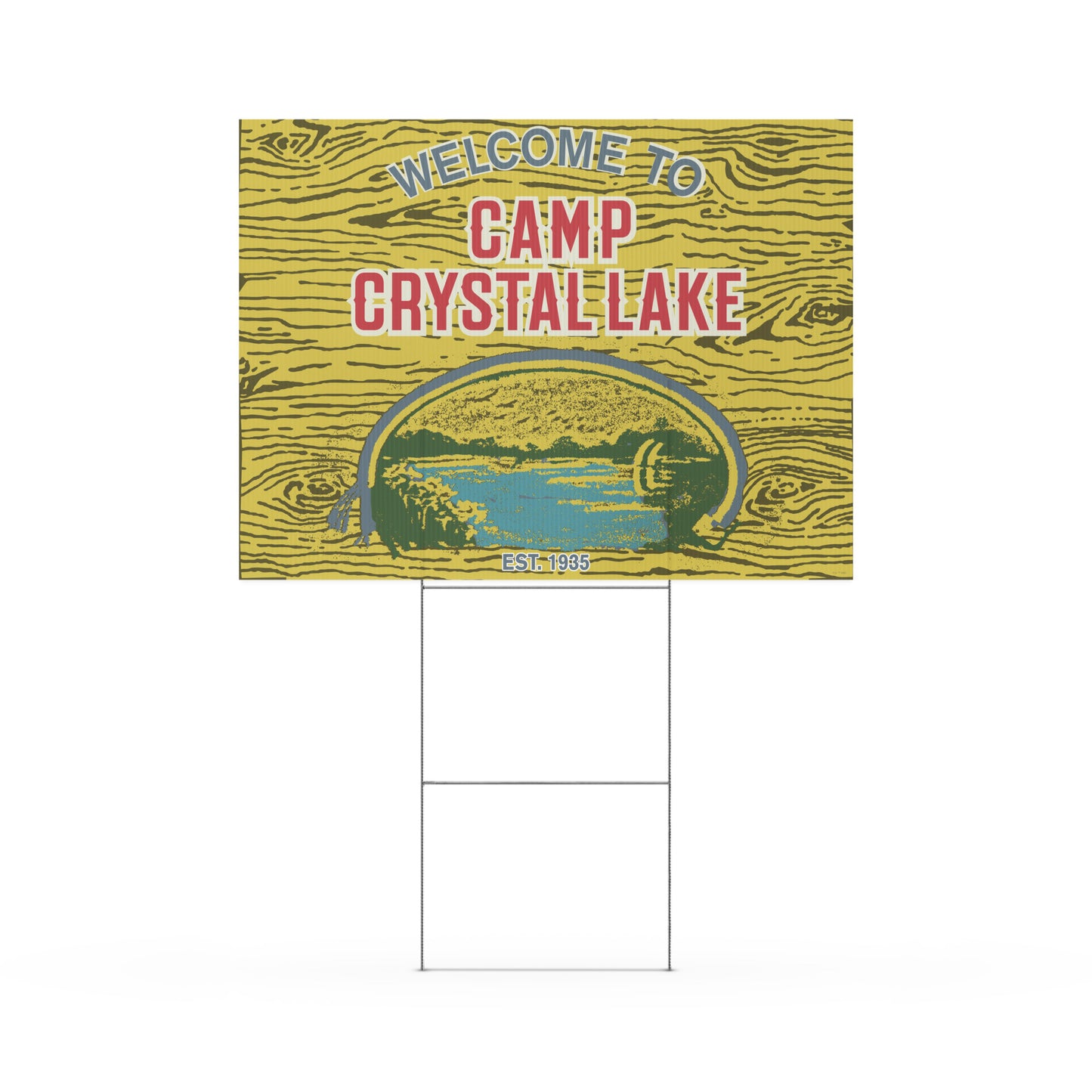 Friday the 13th Yard Sign Welcome to Camp Crystal Lake