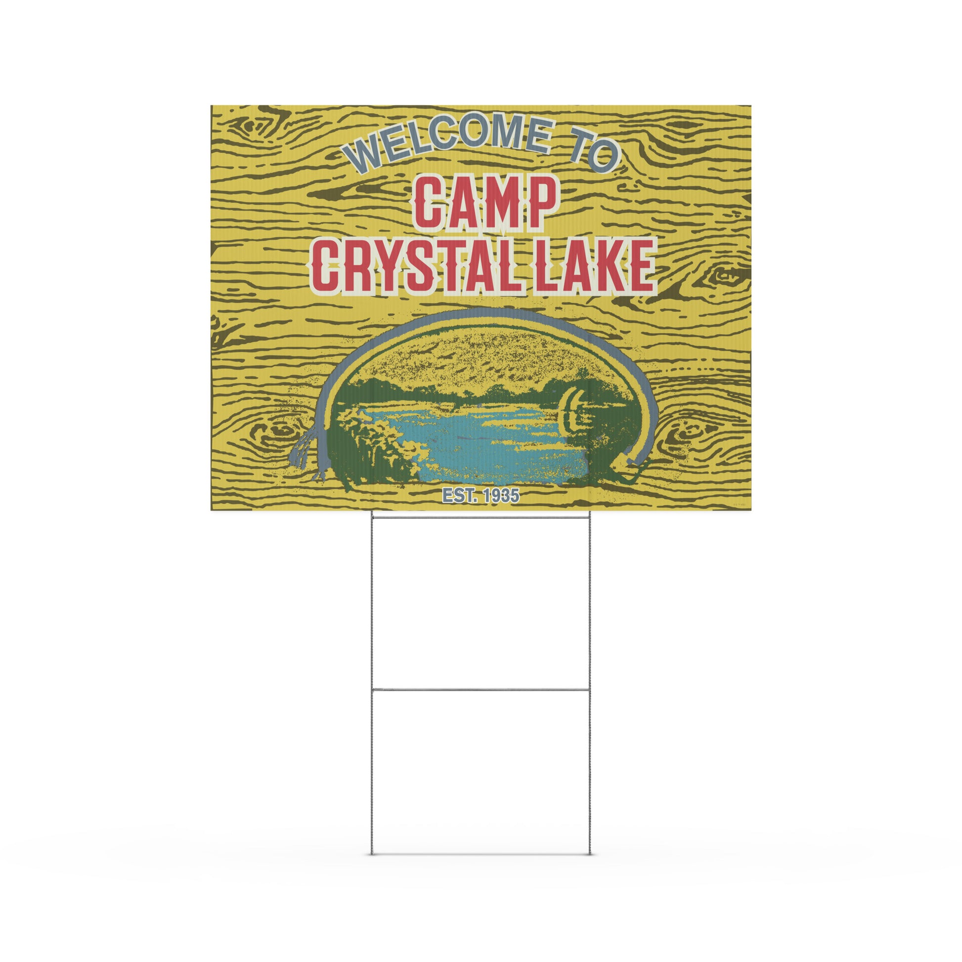 Friday the 13th Yard Sign Welcome to Camp Crystal Lake