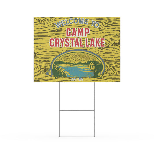 Friday the 13th Yard Sign Welcome to Camp Crystal Lake