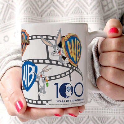 WB 100th Anniversary Bugs Through the Years White Ceramic Mug