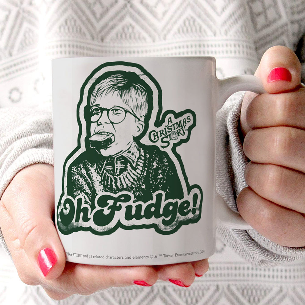 A Christmas Story Oh Fudge White Ceramic Mug